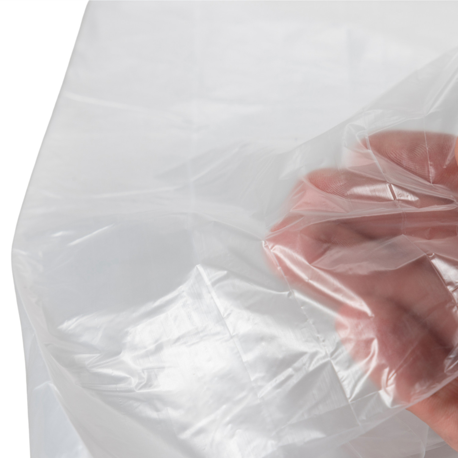 9' x 12' Clear 0.5 mil Plastic Drop Cloth, LDPE Film Rolls, 108 sq. ft. Area 4